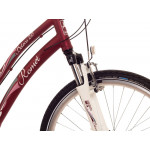 Mestský bicykel 26" Romet Belleco 2.0 bordový hliníkový 16" 